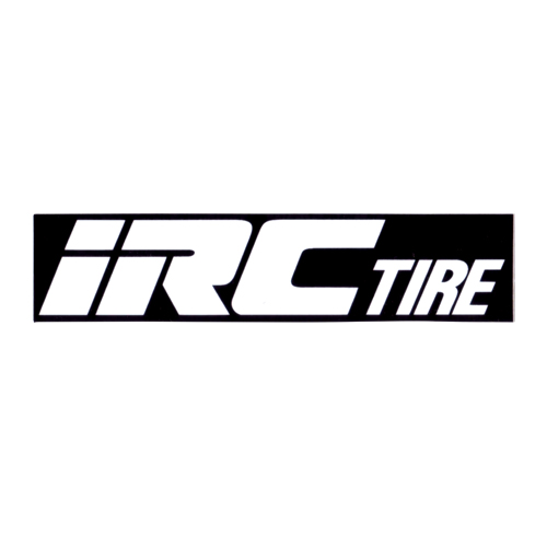 IRC TIRE(アイアールシータイヤ)ロゴステッカー(W11.2 / H2.5 / ブラック / ホワイトロゴ) | Pursuit Kids /  e-store