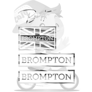 BROMPTON(ブロンプトン)ステッカー セット(シルバー) | Pursuit Kids / e-store