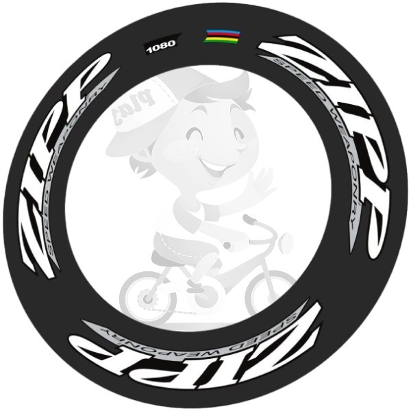 ZIPP(ジップ)1080 WCS STYLEリムステッカーセット(2010/グロッシーホワイト/シルバー/リム2本分)