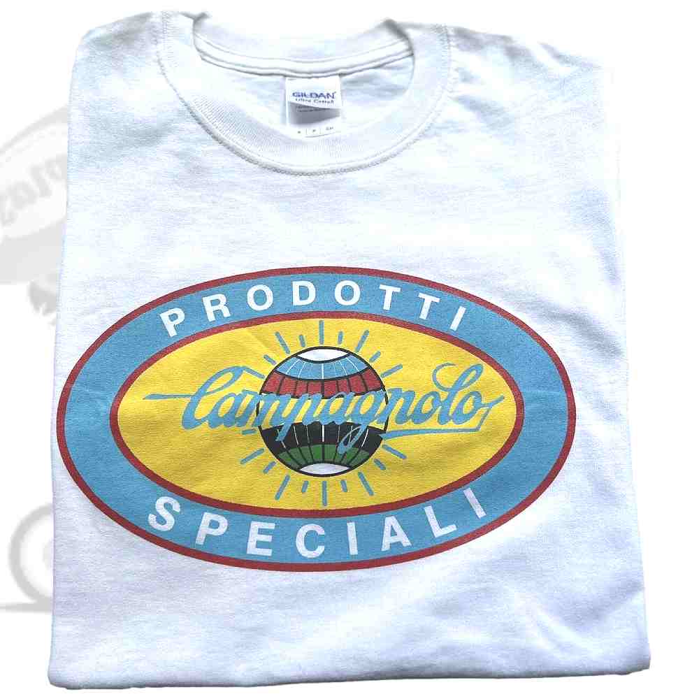 CAMPAGNOLO(カンパニョーロ)Tシャツ(Cデザイン/PRODOTTI SPECIALI(プロドッティスペチャーリ/ホワイト)