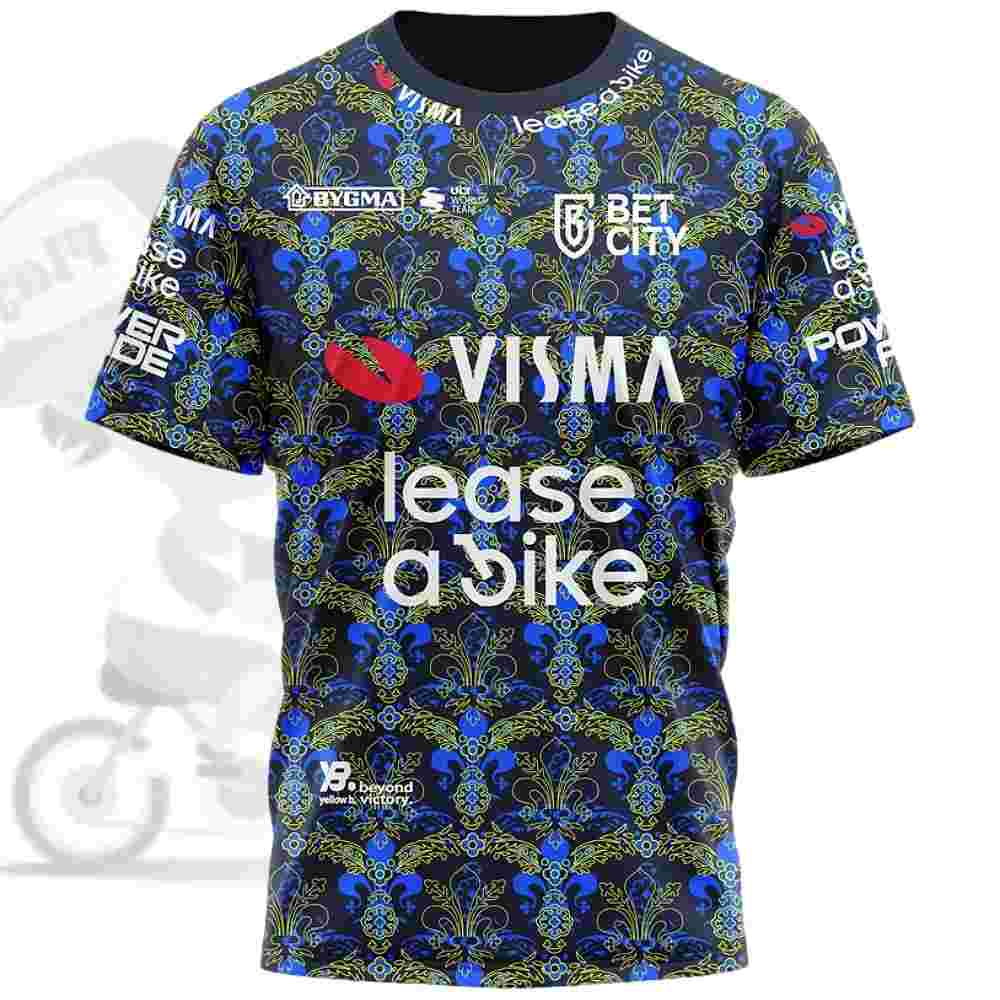 TEAM VISMA(チームヴィスマ)lease a bike(リースアバイク)テクニカルシャツ(2024/The Renaissance(ルネッサンス))