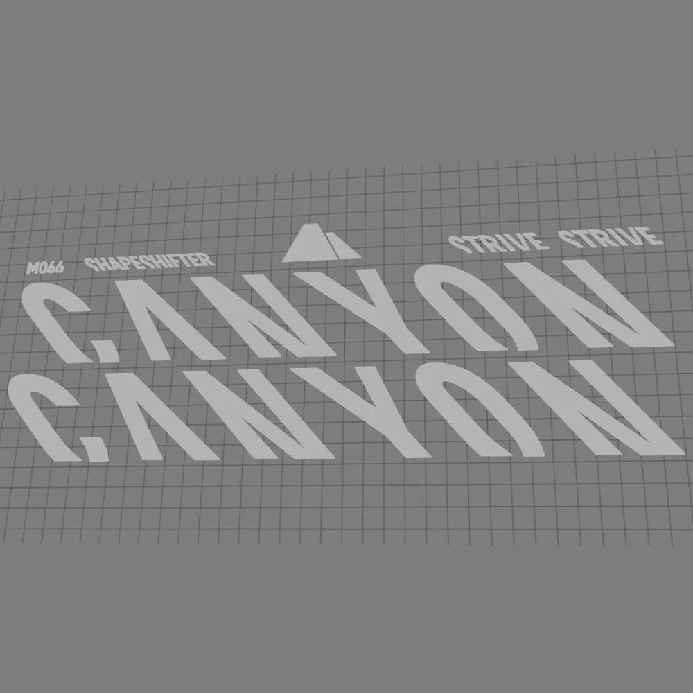 CANYON(キャニオン)STRIVE(ストライブ)フレームステッカーセット(2019-2021/シルバー)