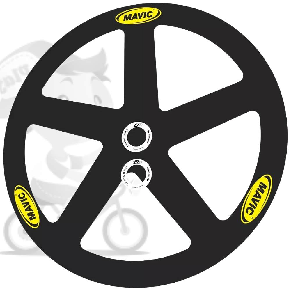 MAVIC(マヴィック)IO(イオ)FIVE SPORKE TRACK WHEEL(ファイブスポークトラックホイール)ステッカーセット(2001/クラシックオーバルロゴタイプ/ホイール1本分)