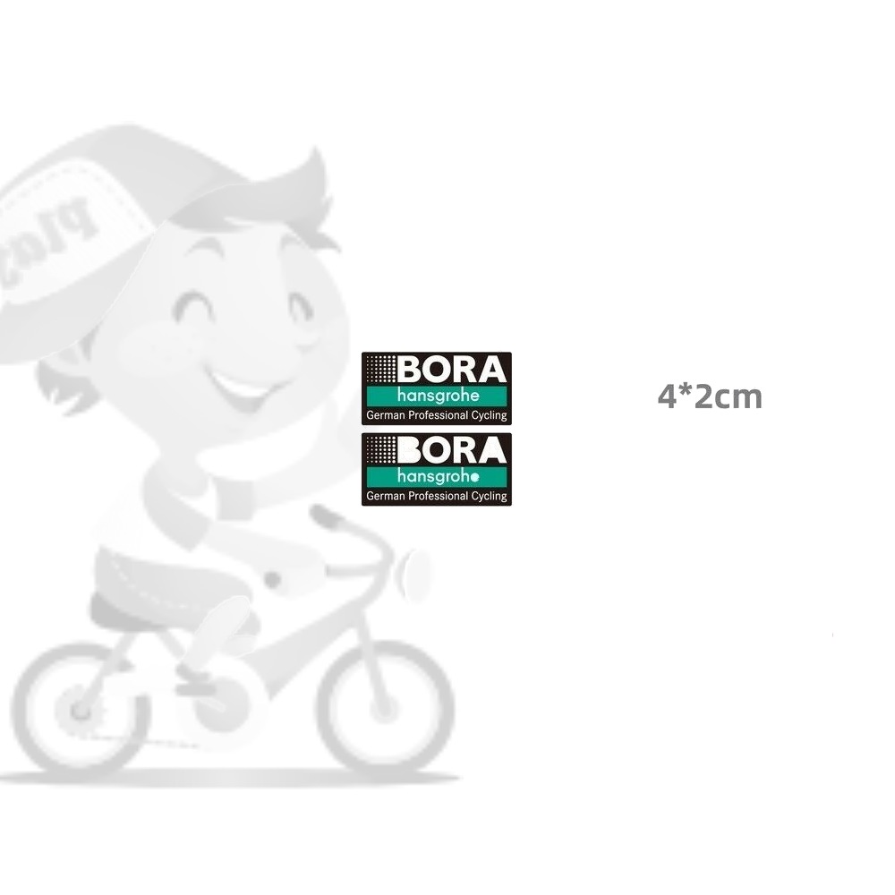 BORA hansgrohe(ボラハンスグローエ)ステッカー(W4/H2/ブラック)