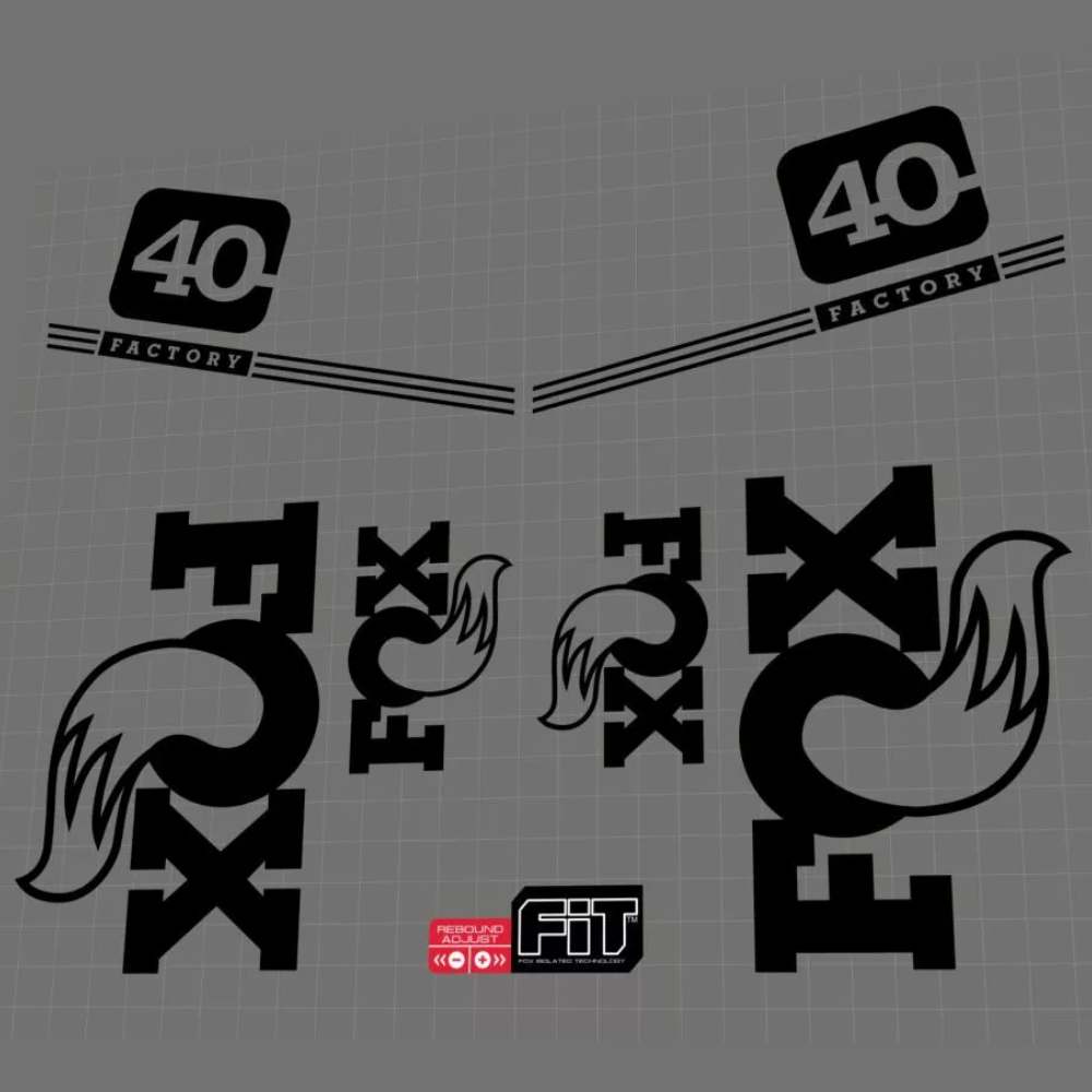 FOX(フォックス)FACTORY(ファクトリー)40 WC Aaron Gwin’sフロントサスペンションフォークステッカーセット(2017/ブラック)