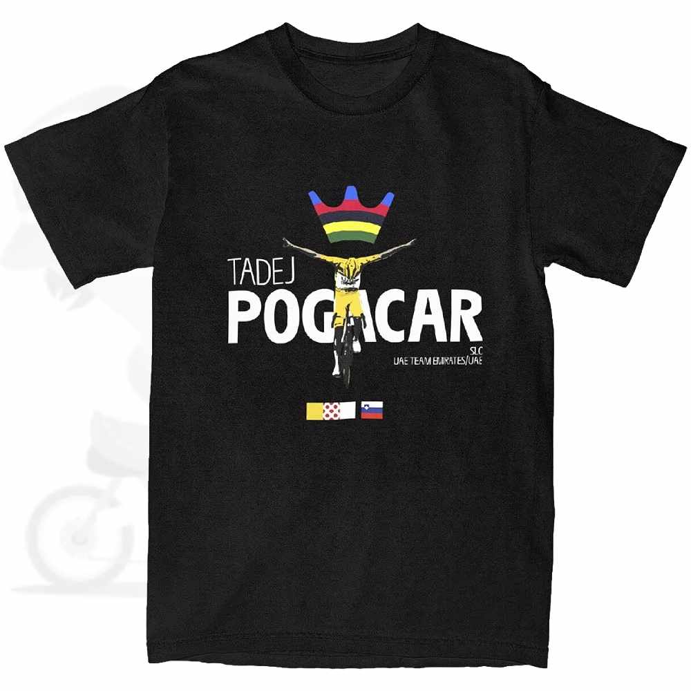 Tadej Pogacar(タディポガチャル)Tour de France(ツールドフランス)優勝記念Tシャツ(2024/限定/ブラック)