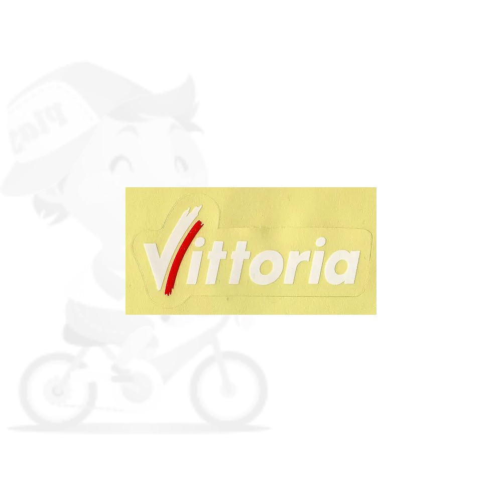 Vittoria(ビットリア)ロゴステッカー(ホワイト/Sサイズ)