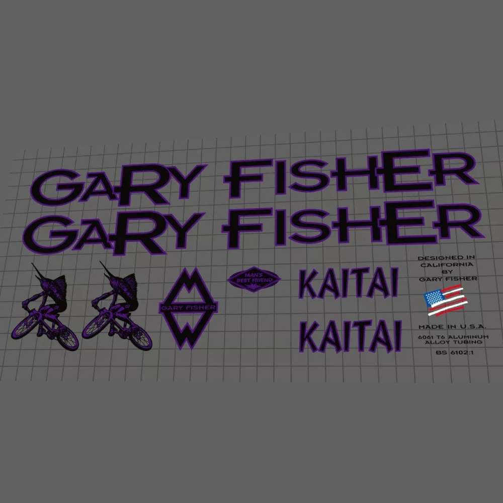 GARY FISHER(ゲーリーフィッシャー)KAITAI(カイタイ)フレームステッカーセット(1996)