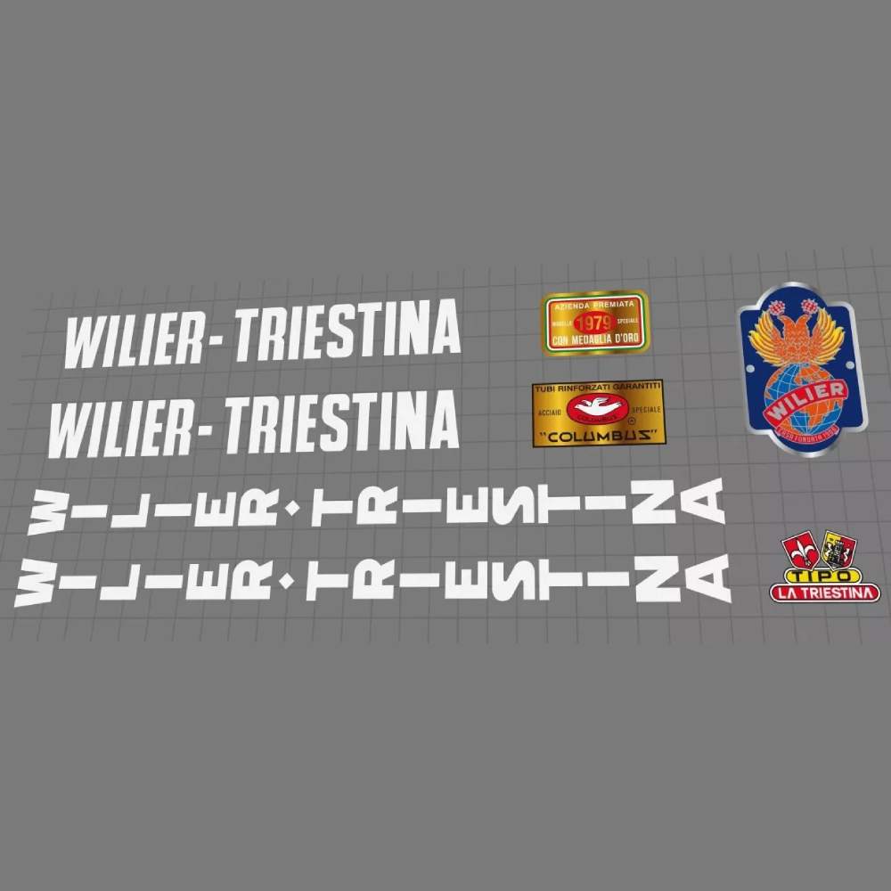 Wilier TRIESTINA(ウィリエールトリエスティーナ)フレームステッカーセット(1979/ホワイト)