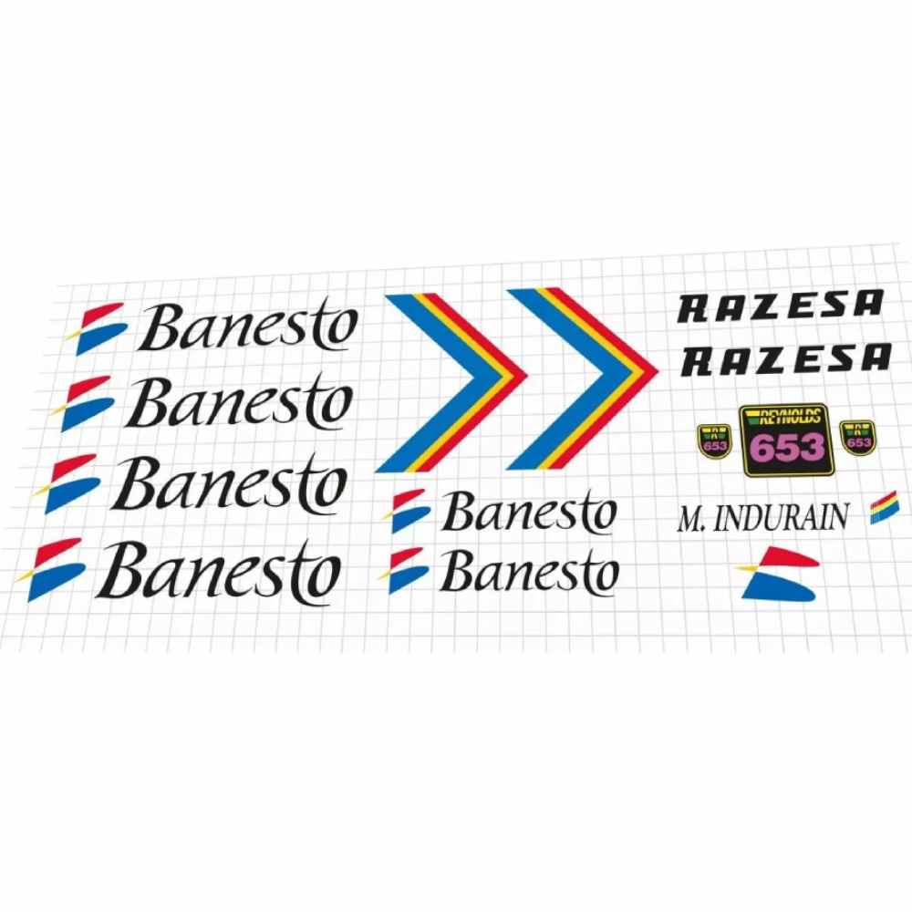 RAZESA Banesto INDURAIN(ラゼサ バネスト インデュライン)フレームステッカーセット(1990)