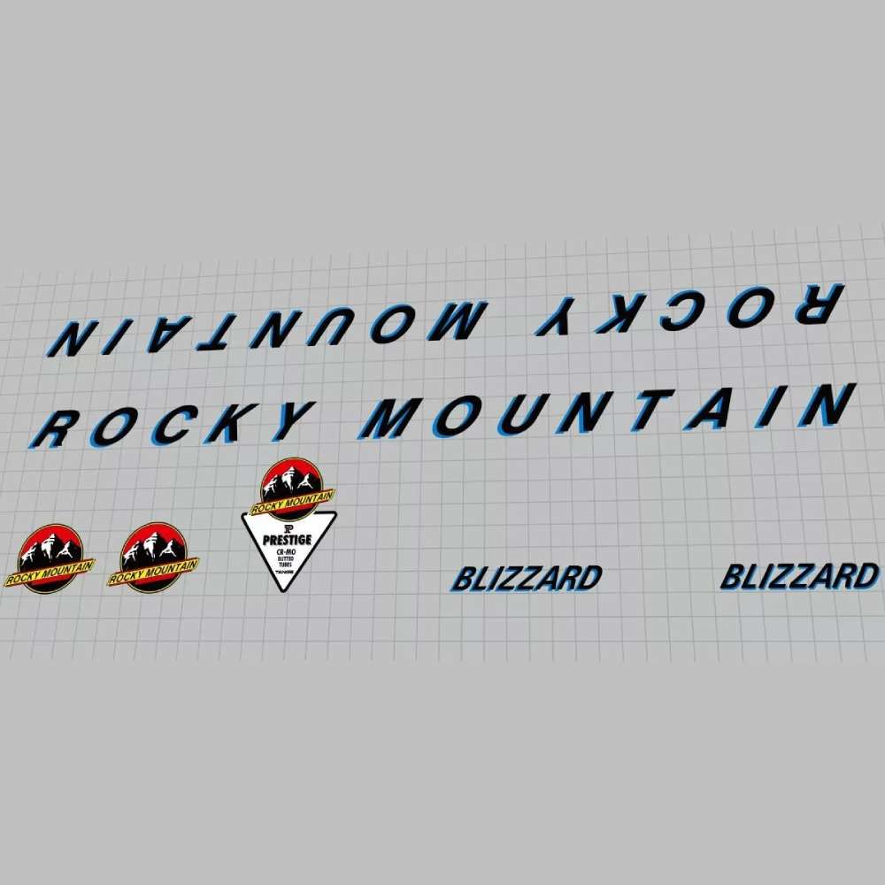 ROCKY MOUNTAIN(ロッキーマウンテン)BLIZZARD(ブリザード)フレームステッカーセット(1991)