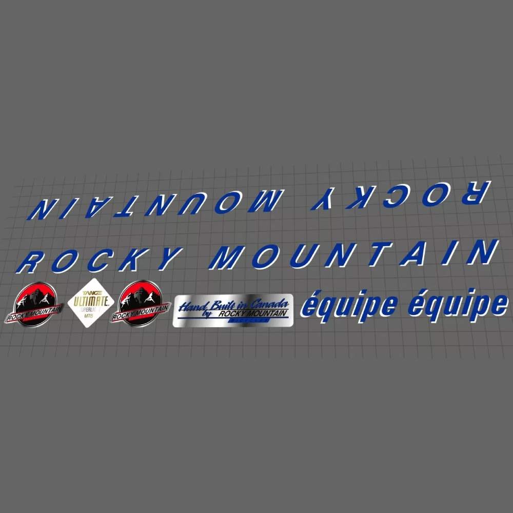 ROCKY MOUNTAIN(ロッキーマウンテン)equipe (エキップ)フレームステッカーセット(1994)