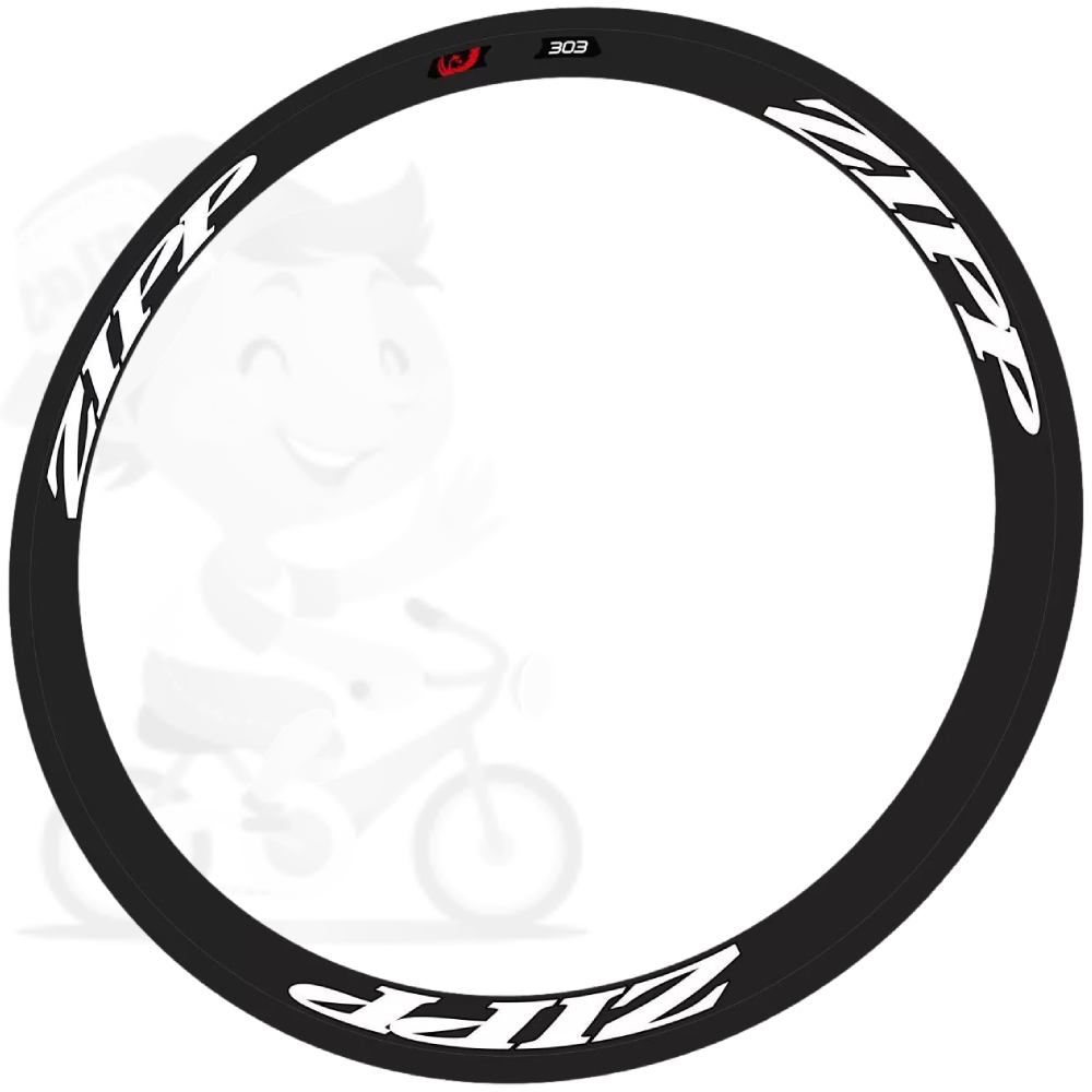 ZIPP(ジップ)303リムステッカーセット(2014/GLOSSY BLACK(グロッシーホワイト)/リム2本分)