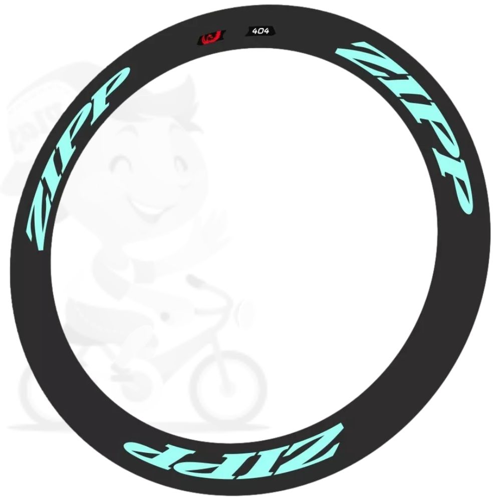 ZIPP(ジップ)404リムステッカーセット(2014/チェレステ/リム2本分)