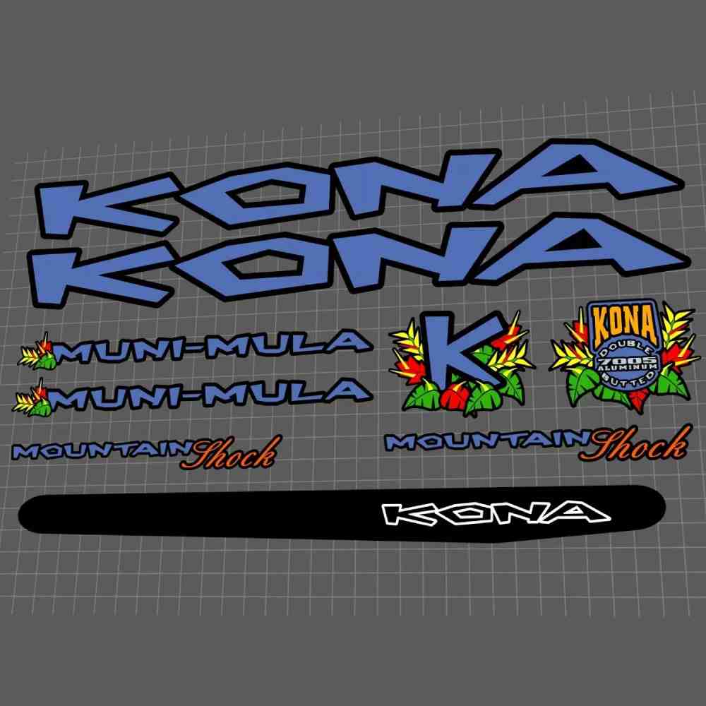 KONA(コナ)MUNI MULA(ムニムラ)フレームステッカーセット(1997)