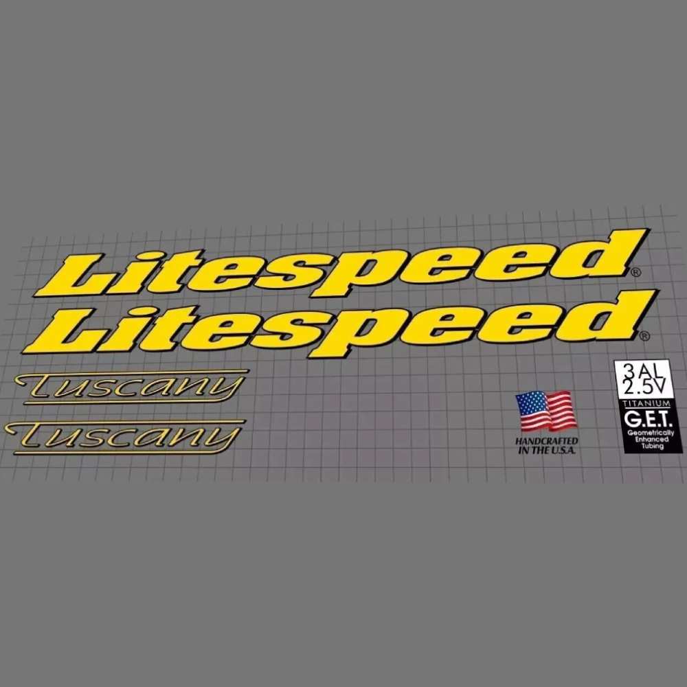 Litespeed(ライトスピード)Tuscany(タスカニー)フレームステッカーセット(2004)