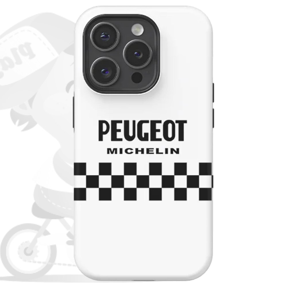 PEUGEOT MICHELIN Shell(プジョー ミシュラン シェル)1984 iPhoneカバー(ホワイト系)